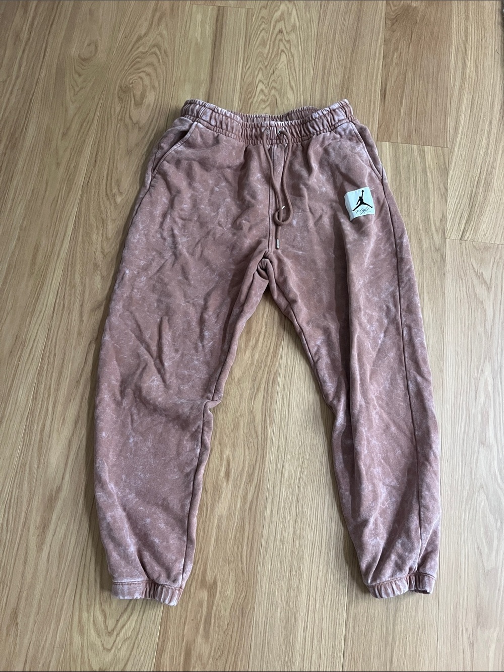 Jordan Men’s Essentials Washed Fleece Pant-Mineral Clay size L